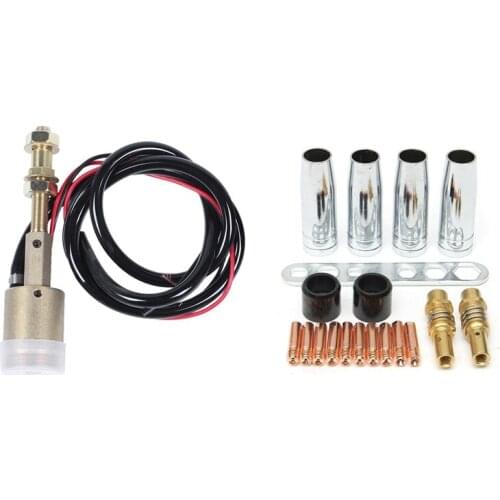 1X Central Connector Conversion Set MIG/ Welder Euro Connector Central Adaptor & 19Pcs Welding Torch MB15/150 Part Promotion