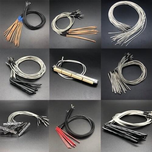 10pcs Soft Acoustic Guitar Preamp Bridge Saddle Piezo Under Pickup Rod Piezo for Guitar Ukulele Bass Violin Guitar Accessories