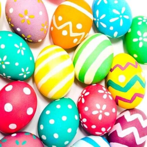 12Pcs/Set DIY Doodle Easter Eggs Realistic Appearance Multicolor Easter Hanging Eggs for Easter Christmas Party Home Decoration
