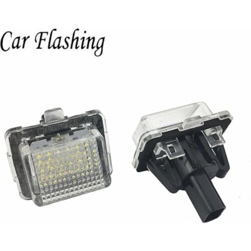 2pcs White License Plate LED Light Error Free Fit For Mercedes Benz W204 Facelift W207 W216 W218 W212 W221 W231 R231