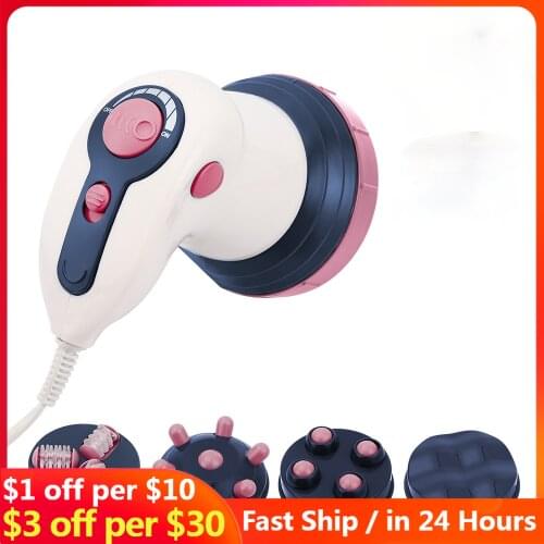 4 In 1 ElectricSlimming Beauty Massage Anti-cellulite Machine Women Weight Loss Infrared Massage Electric Body Massager Tool