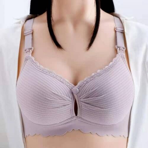 New Nursing Maternity Pregnancy Bras Nursing Bra for Feeding Women Cotton Breastfeeding Lingerie Brassiere Front Closure