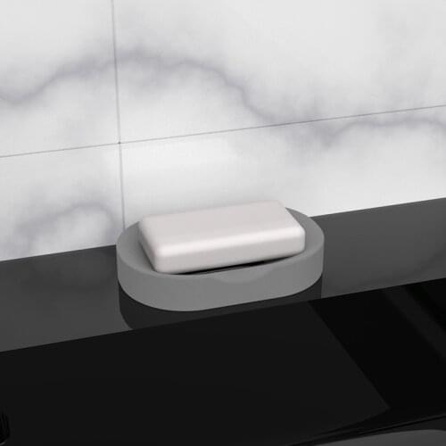 Cement soap holder silicone mold Oval soap tray bathroom concrete furnishing supplies silicone molds