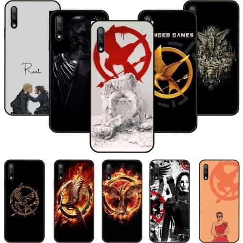 Phone Case For Huawei Honor 9X 10 9 20 8X 8A 8S 7X 7A i A Pro Play Lite Black Cover Etui Soft Waterproof The hunger Games