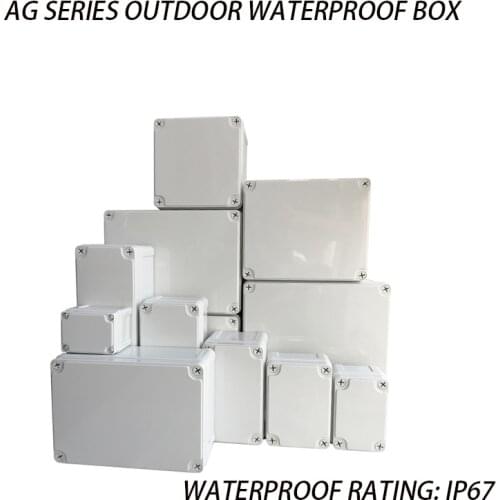 Electronic plastic box ip67, outdoor electrical abs project design box, outdoor waterproof box