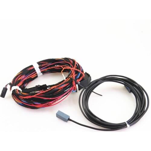 FHAWKEYEQ RCD510 RNS510 RNS315 Car Rear View Camera Harness Cable Plug Adapter For VW Tiguan 5ND 827 566C 4E0 927 144 5N0907441A