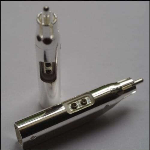HiFi RCA plug B11 Virgin Copper C10100 99.99%+ Pure Copper Electroplate: Silver 11+ microns