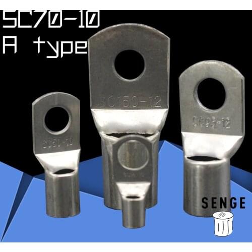 1piece SC(JGK)70-10 tinned copper cable lugs crimp type Electric power fittings equipment contact A type National Standard