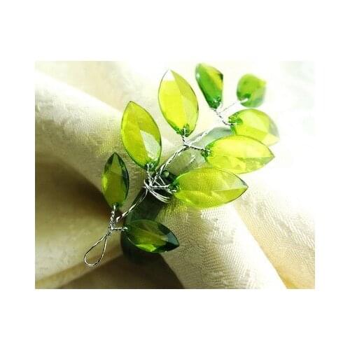 Acrylic beaded napkin ring, napkin holder