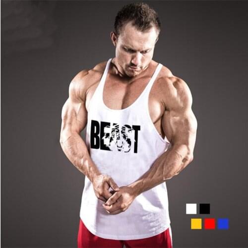Muscleguys Brand 2020 Cotton Gyms Tank Tops Men Sleeveless Tanktops Bodybuilding Clothing Undershirt Fitness Stringer Vest