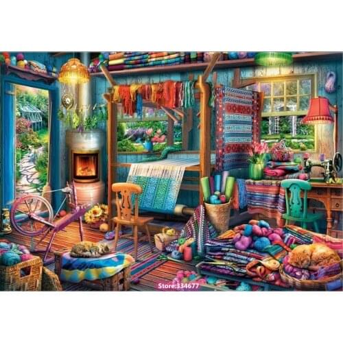 Quilting Shed Cross Stitch Kits 14CT Unprinted 11CT Canvas Print Crafts For Embroidered Handmade Art Counted Set Wall Home Decor