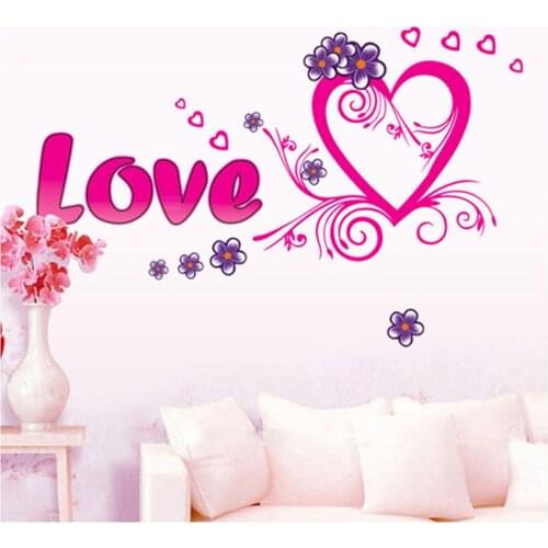 Forever love home decoration Creativity sticker Room Living romantic Room Decor Mural Decal Wallpaper Furnishing art 60x90cm