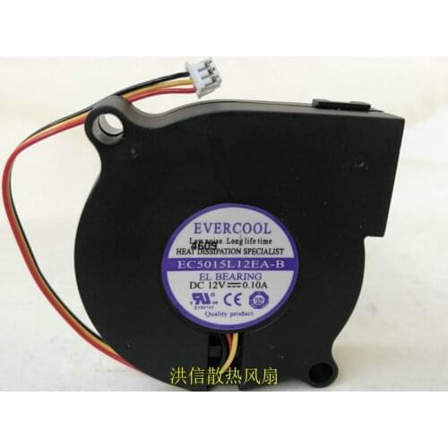 Original ec5015l12ea-b 12V 0.10a 5cm 5015 blower cooling fan