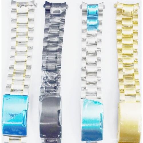 High quality -1PCS 20MM Solid Stainless Steel Watch band curved end Watch strap 4 color available -1532707