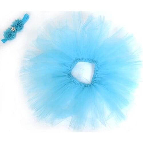 Cute Newborn Toddler Baby Girls Headband+Tutu Skirt Costume Photo Prop Outfits