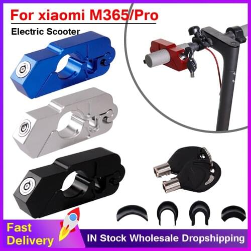 CNC Aluminum Handle Grip Security Safety Locks For xiaomi M365 pro Handlebar Handset Brake Lever Lock Fit Scooters ATV Dirt Bike