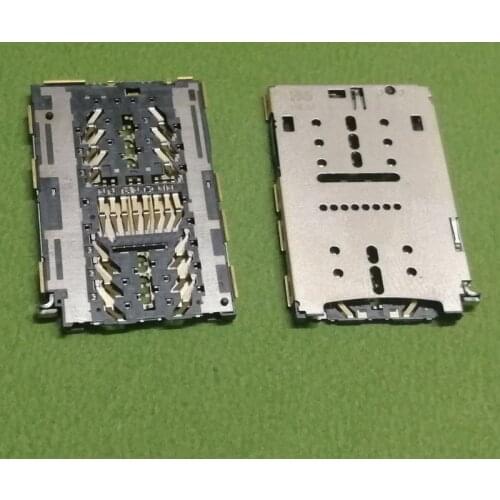 2Pcs Sim Card Reader Slot Tray Holder Connector Socket For Huawei Play 6S 5C Enjoy 6 7Plus 7 Plus Y7 Prime 2017 GT3 Honor 7 Lite