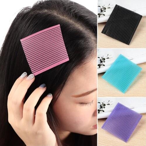 2Pcs/Bag Women Girl Magic Bangs Paste Fixed Front Hair Sticker Hairdressing Patch Seamless Salon Styling Tool