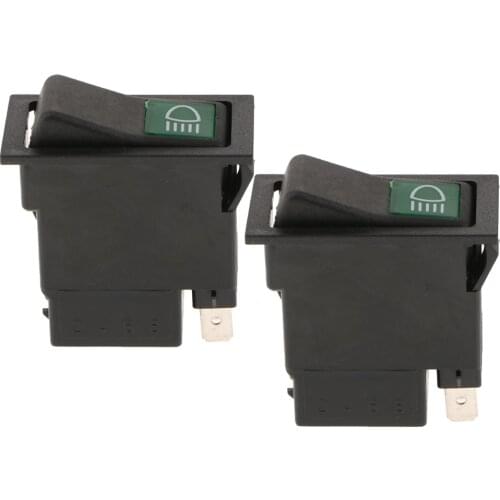 2x Automobile Truck Car Vehicle Engineering Rocker Button 1 Gear 2Pin Switch