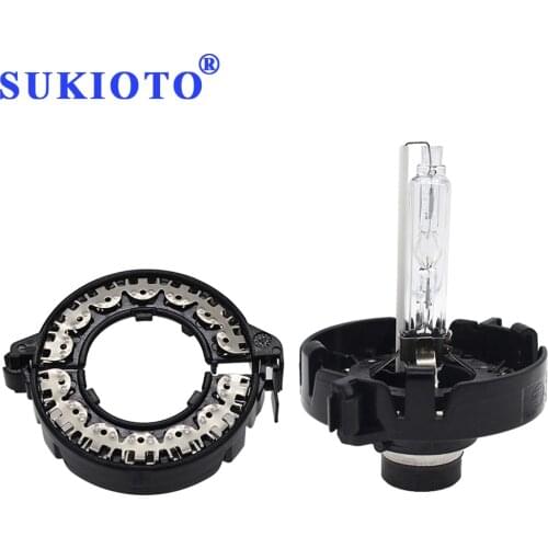 SUKIOTO Xenon D1S D2S adapter Ring lamp holder Metal Clip Retainer D1S D3S D4S 4300K-8000K hid xenon lamp Adapter Car Styling