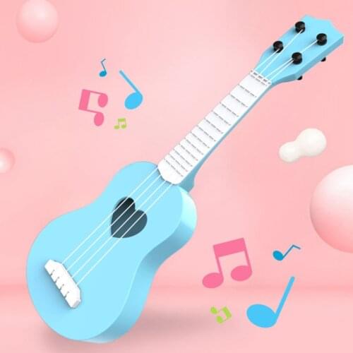Acoustic Ukulele 4 Strings Guitar Children Playable Simulation Instrument Toy XXFE