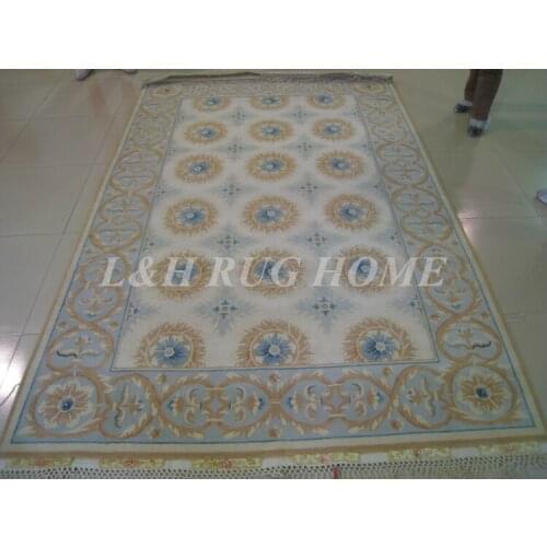 Free shipping 6'X9' 140 Line Hand-knotted Wool and silk Oriental Persian carpet handmade Persian carpet, sweater yarns
