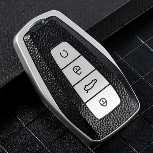 Colorful TPU Leather Car Remote Key Case Cover Holder Shell For Geely Coolray 2019-2020 4 Buttons Auto Styling Fob Accessories