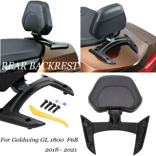 For Honda Gold Wing Goldwing GL 1800 GL1800 F6B Tour 2018 - 2021 Motorcycle Passenger Seat Rear Backrest Cushion Back Rest Pad