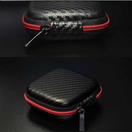 Mini Hard Zipper Earbuds Earphone Bag anti-wear material Headphone Box Protective Usb Cable Organizer Headphone Case