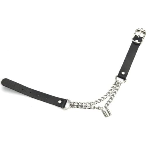 Gothic Lock Chain necklace collar goth padlock pendant necklacePunk choker women black leather emo kawaii witch rave jewelry