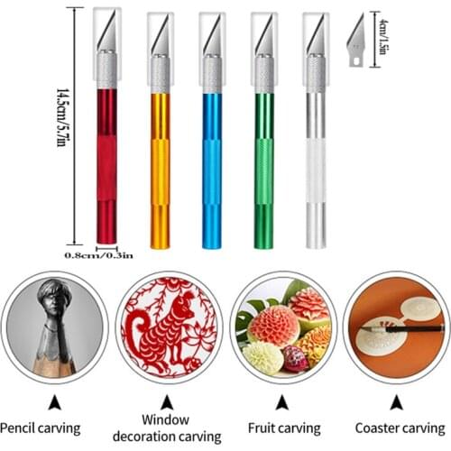 Wood Carving Tools Art Knifes Hobby Leather Fruit Food Craft Paper Cut raft Sculpture Engraving Scalpel DIY Cutting PCB Repair