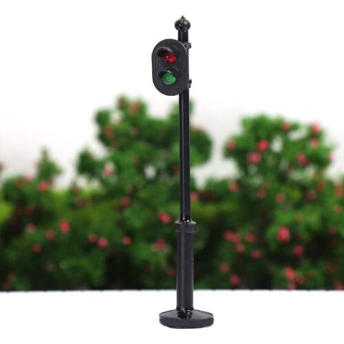 JTD435 5pcs model Traffic Signals 1:43 O Scale Crossing LED Crosswalk Signal Road Street light railway modeling