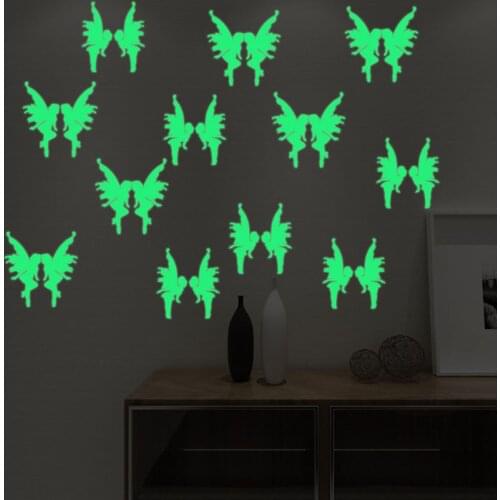 Little Fairy Wall Sticker Glow In The Dark Luminous Fluorescent Baby Wall Stickers Home Decor Decals