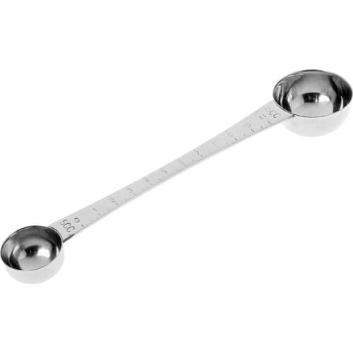 Stainless Steel Double Ends Measuring Spoon With Scale For Baking Kitchen Tool Accessories