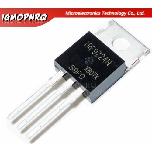 10pcs IRF9Z24N F9Z24 IRF9Z24NPBF MOSFET MOSFT PCh -55V -12A 175mOhm 12.7nC TO-220 new original