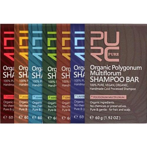 PURC Organic Lavender Handmade Hair Shampoo Soap Bar 100% Pure Plant And Vegan Cold Processed Hair Conditioner Hair Care TSLM2