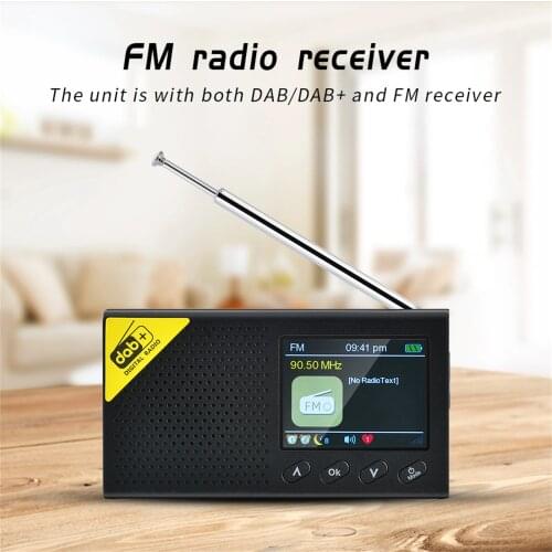 2020 New Portable Bluetooth Digital Radio Music Player DAB/DAB+ And FM Receiver Rechargeable Lightweight Home Mini Radio