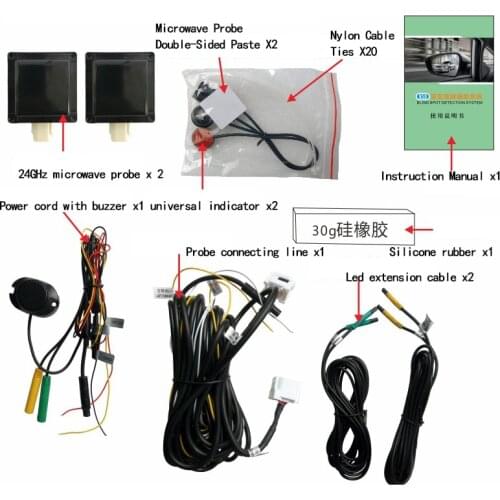 Blind Spot Detective System V3 24Ghz Millimeter Car Blind Spot Monitoring BSD BSA BSM Radar Detection System