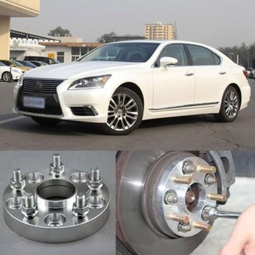 Teeze 4pcs Billet 5 Lug 14x1.5 Studs Wheel Spacers Adapters For Lexus LS 2007-2017
