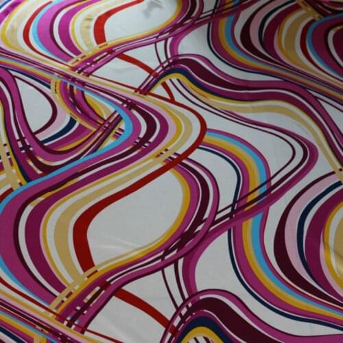 Geometric Large Circles Tilda Cloth Soft Children Dancing Clothing Tissue Fabric Satin