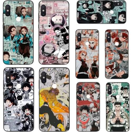 YNDFCNB Kimetsu No Yaiba Demon Slayer Anime Phone Case For Xiaomi Mi8 9 10 9T 5 6 A1 A2Lite 9SE 8SE Mi8lite Mix2 Max3 F1