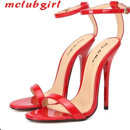 Mclubgirl Picture Has Been Shoes Woman Transparent Heels Shoes Sandals Super High Heels Sexy Sandals for Club Party ZQJ