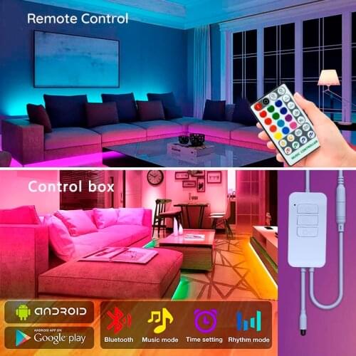 28Key IR Bluetooth Music RGB LED Controller Bedroom Bedside Rendering Bar Sound Control Light Bar Garden Lawn Decoration
