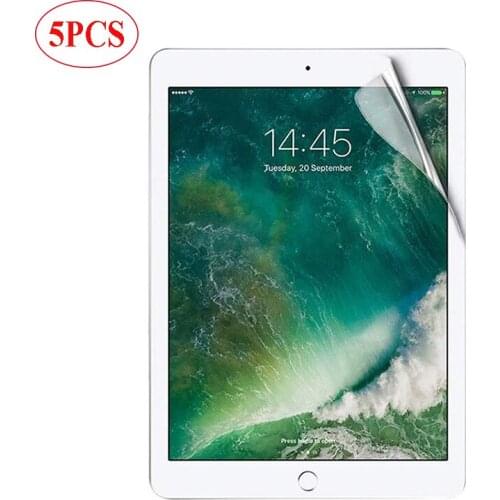 5 PCS PET Soft Protective Film for Ipad 10.2 7th Gen 2019 Air PRO 10.5 11 2020 9.7 2017 Screen Protector for Ipad mini 1 2 3 4 5