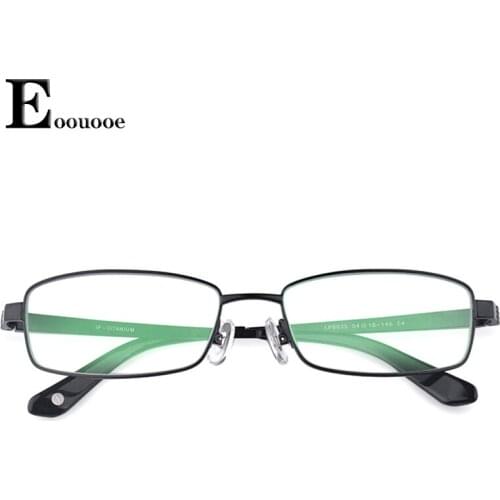 Men Titanium Optical Glass Frame Prescription Lenses Quality Light Weight Gentlemen Glasses