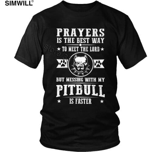 Retro Pitbull T Shirt Men Short Sleeved Cotton Pit Bull Terrier Tee Love My Brave Pet Dog T-shirt Plus Size Leisure Clothing
