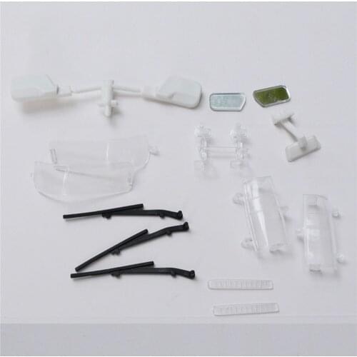 For 1/10 Simulation Climbing RC Car Durable LC80 Rear View Mirror Lamp Glass Interior Decoration RC Toy Model Kits