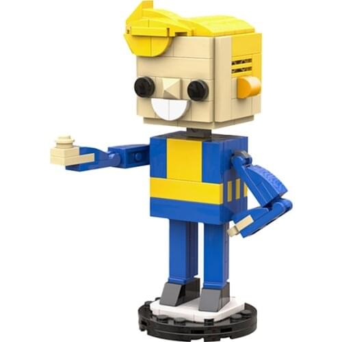 MOC Loki Mobius Marvei Studios Loki and Block Head Vault Boy Building Block Model Doll Toy Educational Brick Gift Children