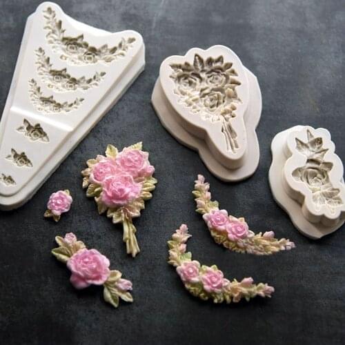 Soft candy silicone flower fondant mold cake decoration tool chocolate fondant mold kitchen cooking Dessert Pastry tool