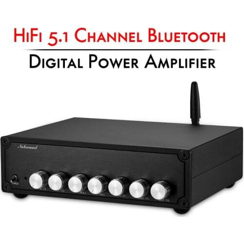 Nobsound HiFi Stereo 5.1 Channel Bluetooth 5.0 Power Amplifier Home Class D Digital Audio Amp